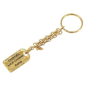 CHANEL Key Holder metal Gold CC